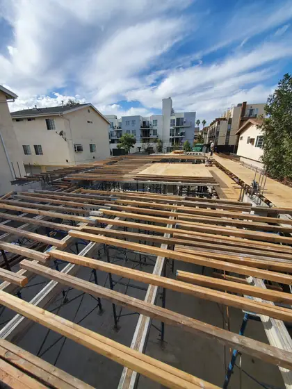 Above-ground parking deck — site photo 3