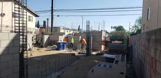 Above-ground parking deck — site photo 43