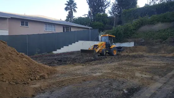Slab-on-grade foundation — site photo 1