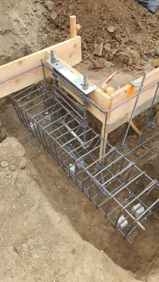 Slab-on-grade foundation — site photo 3