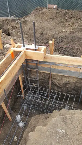 Slab-on-grade foundation — site photo 5