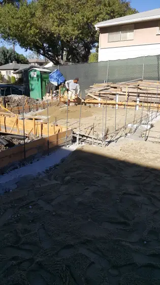 Slab-on-grade foundation — site photo 8