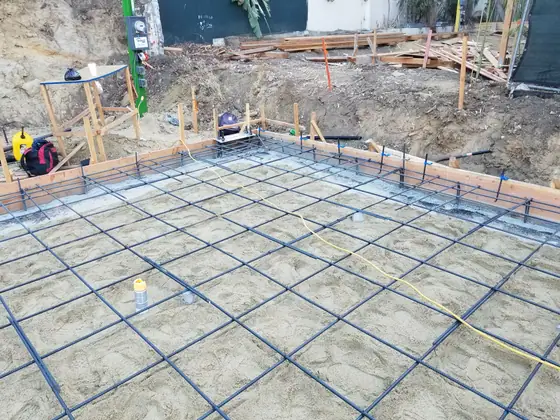 Slab-on-grade foundation — site photo 10