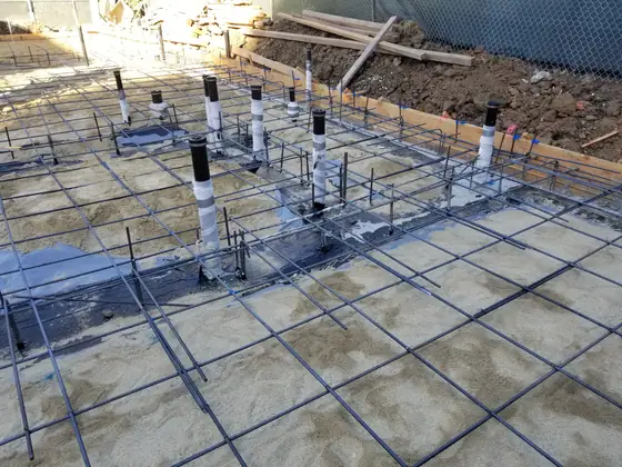 Slab-on-grade foundation — site photo 11