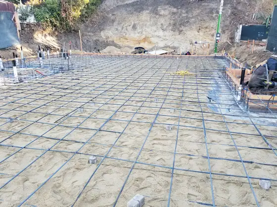 Slab-on-grade foundation — site photo 12