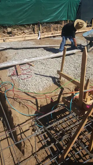 Slab-on-grade foundation — site photo 1