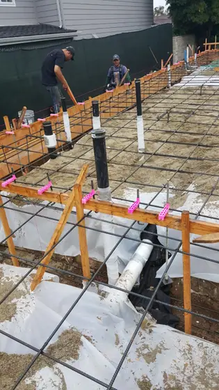 Slab-on-grade foundation — site photo 5