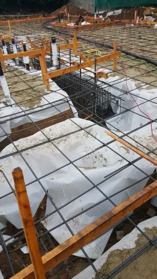 Slab-on-grade foundation — site photo 6