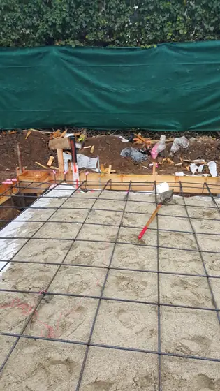 Slab-on-grade foundation — site photo 11