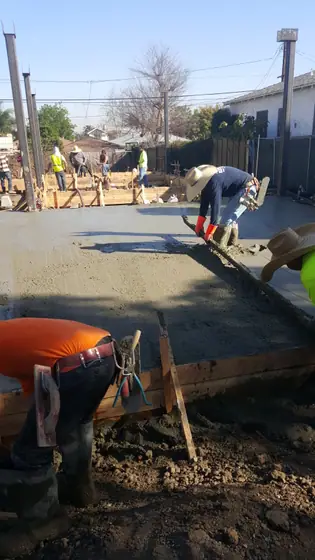 Slab-on-grade foundation — site photo 22