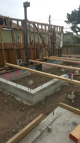Slab-on-grade foundation — site photo 24